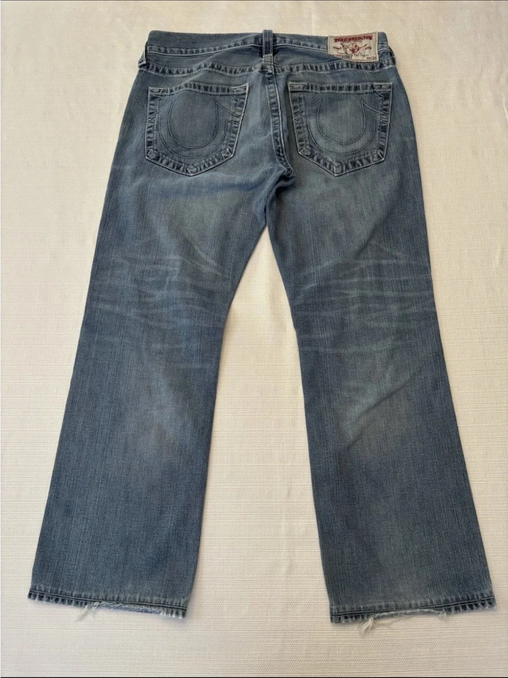 True Religion Bobby Men’s 36x30 Blue Jeans USA Made Chief Keef Y2K Denim